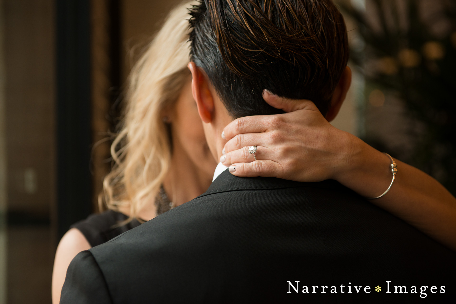Classy pre wedding photo of couple at Pendry Boutique hotel Downtown wedding venue 